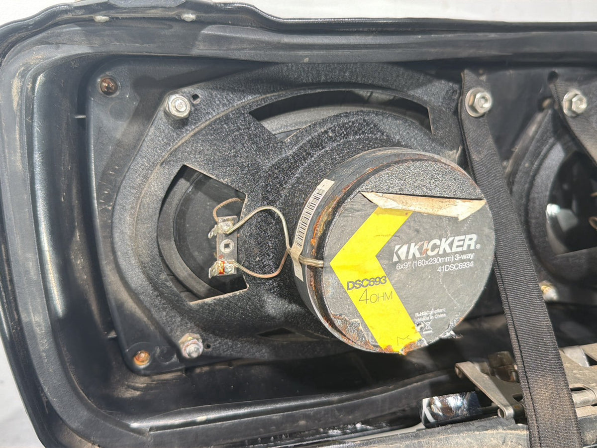 97 Harley Road King Touring Left Right Saddlebags Luggage NOKey & Audio Speakers