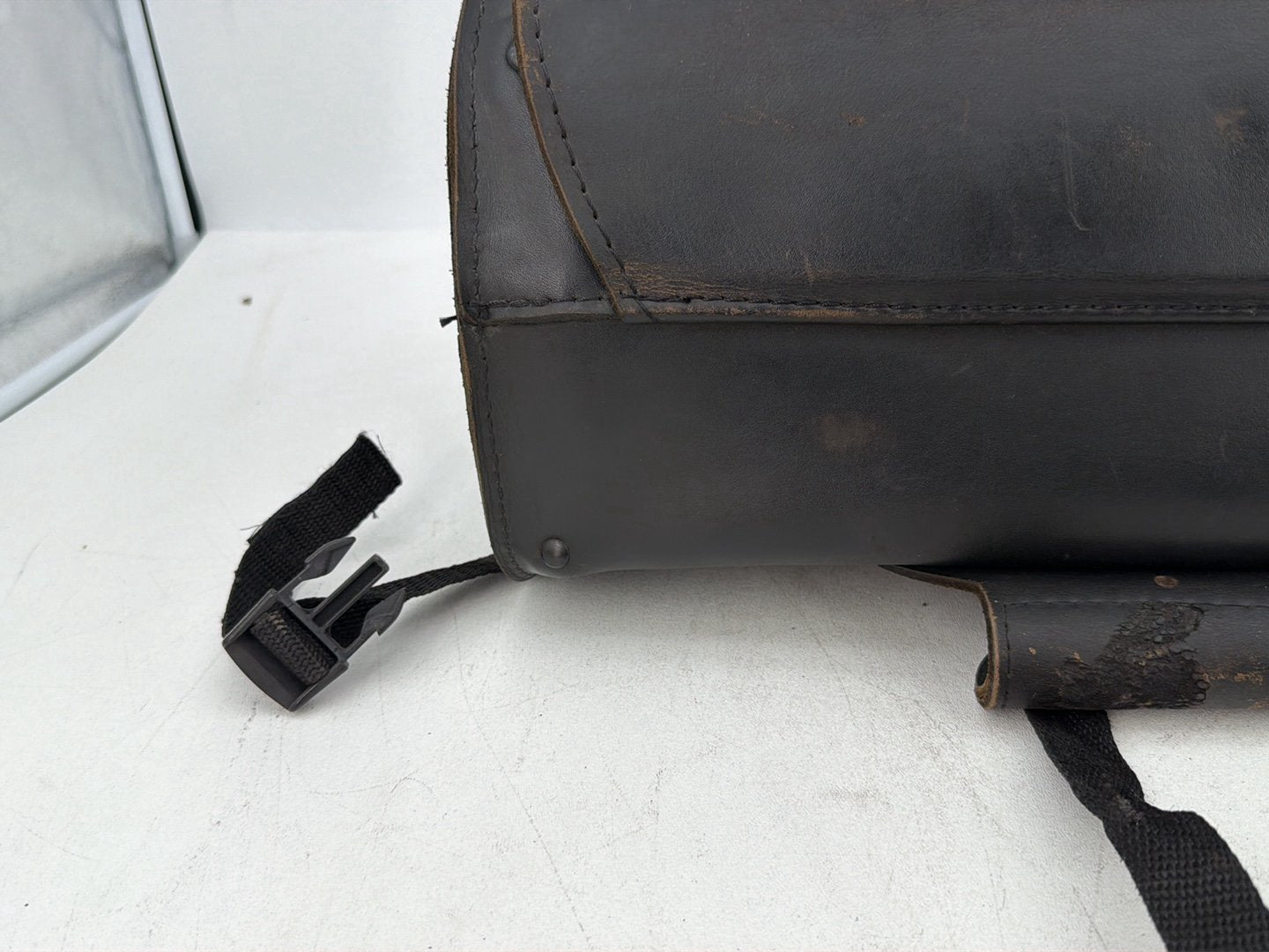 2007 - 2017 Harley-Davidson Dyna Super Glide Custom Front Onboard Tool Bag Leather Storage A120834-0