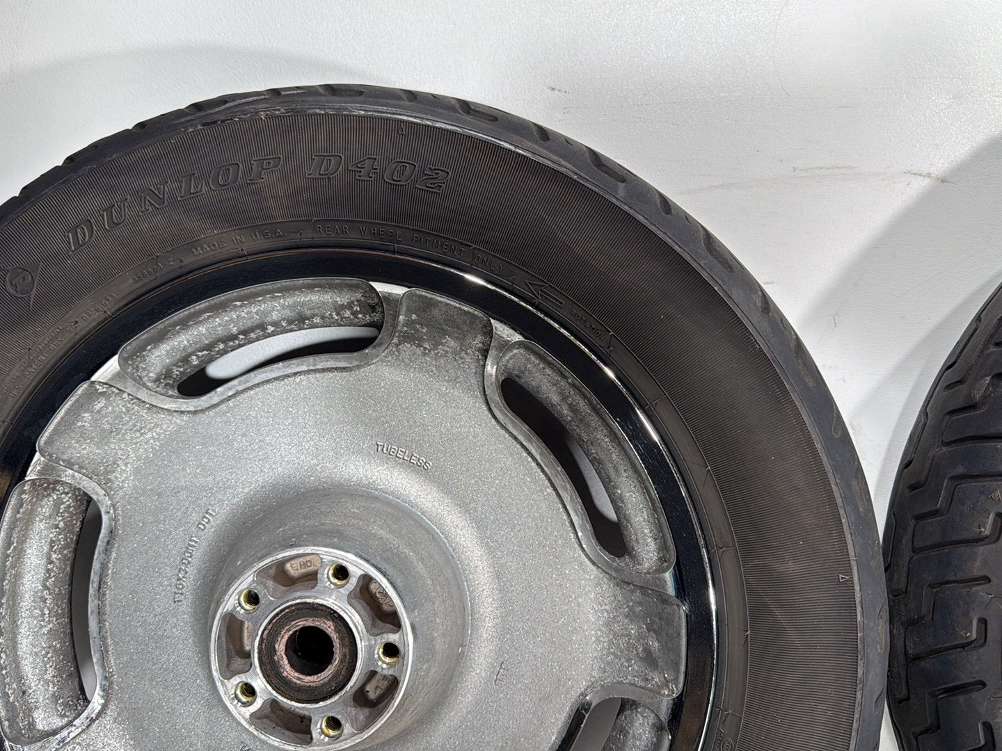 2004 Harley Road King Touring Custom FLHRSI OEM Front & Rear Wheel Rim Tire