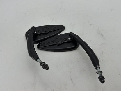 2008 Harley Dyna Fat Bob FXDF OEM Left Right Rear View Mirror Willie G SKULL