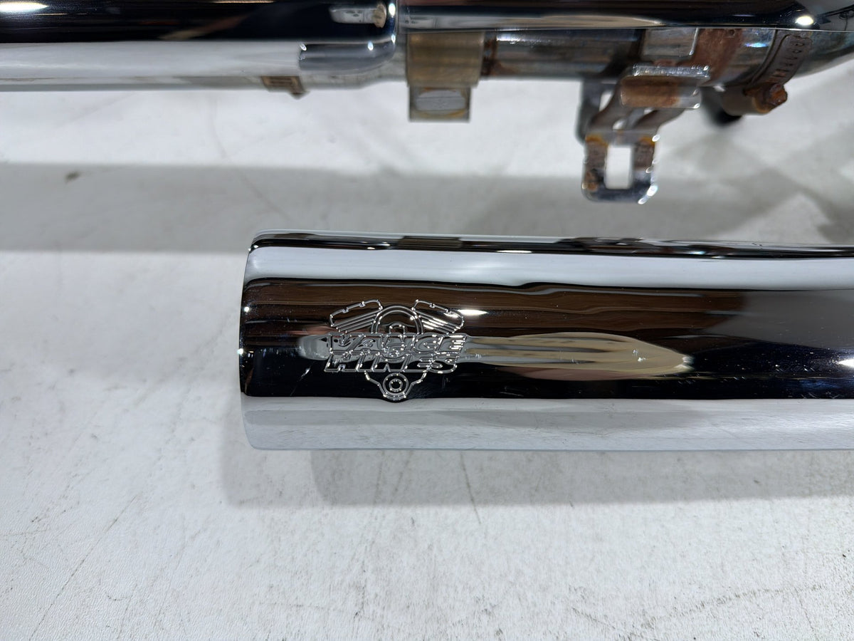 07 Harley Dyna Super Glide Exhaust Header Pipes Muffler Vance & Hines NO Bracket