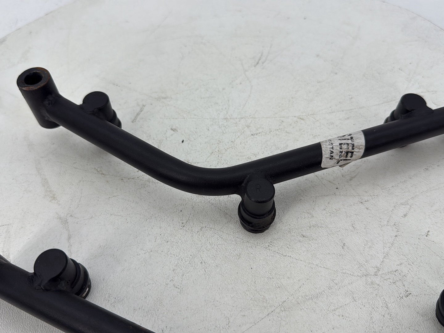 2012 Harley Dyna Fat Bob FXDF 103 OEM Rear Left Right Saddlebag Guard Rails Bar