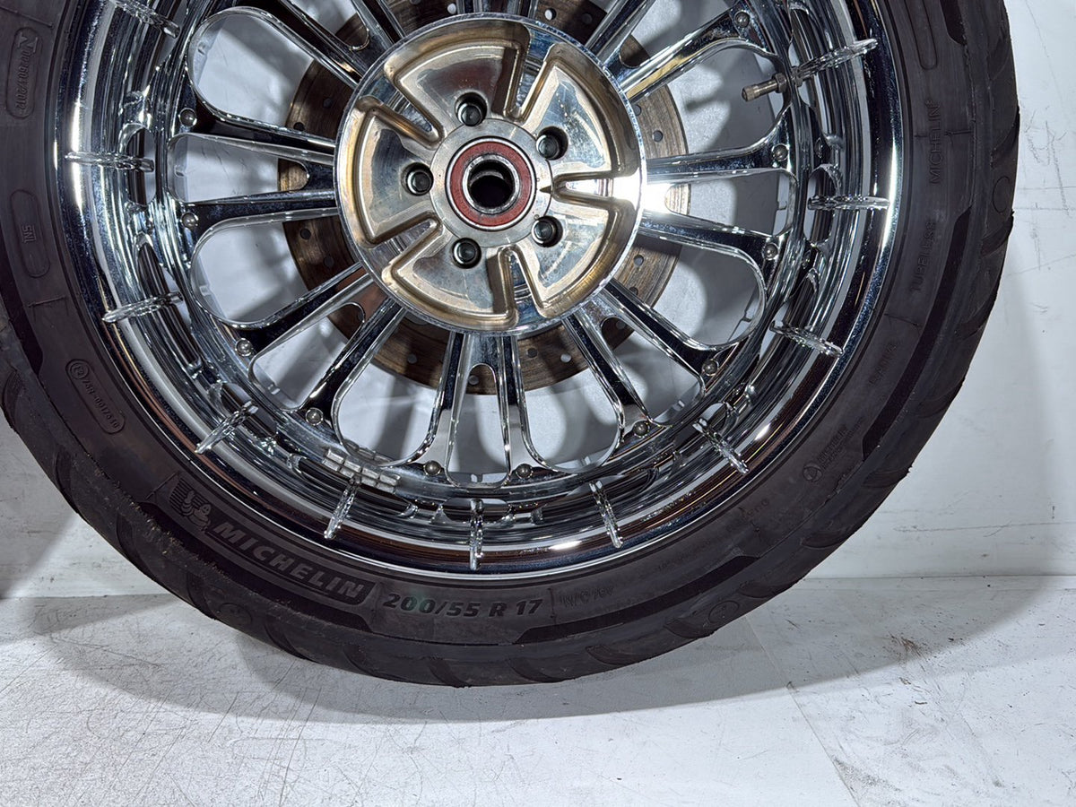 2009 Harley Road Glide Touring FLTR OEM Front & Rear Wheel Rim Tire
