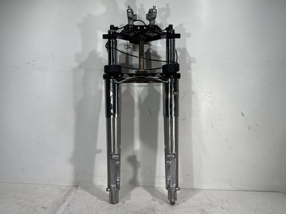 1998 Harley Touring FLHTCUI Electra Glide Ultra OEM Front Triple Tree Set & LH RH Fork Legs Sliders