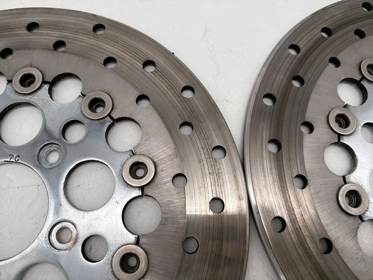2007 Harley Electra Glide Touring CVO Eagle OEM Front Brake Rotors Disc Pair
