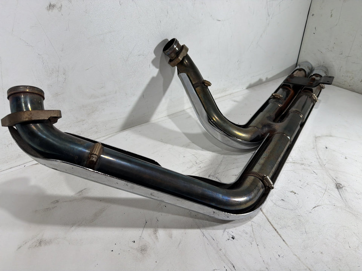 2006 Harley Softail Deuce FXSTDI OEM Exhaust Header Pipes Vance & Hines