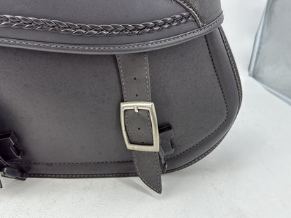 2004 - 2013 Harley-Davidson Sportster 883 Custom Rear Left Right Saddlebags Luggage Leather KEMI-MOTO