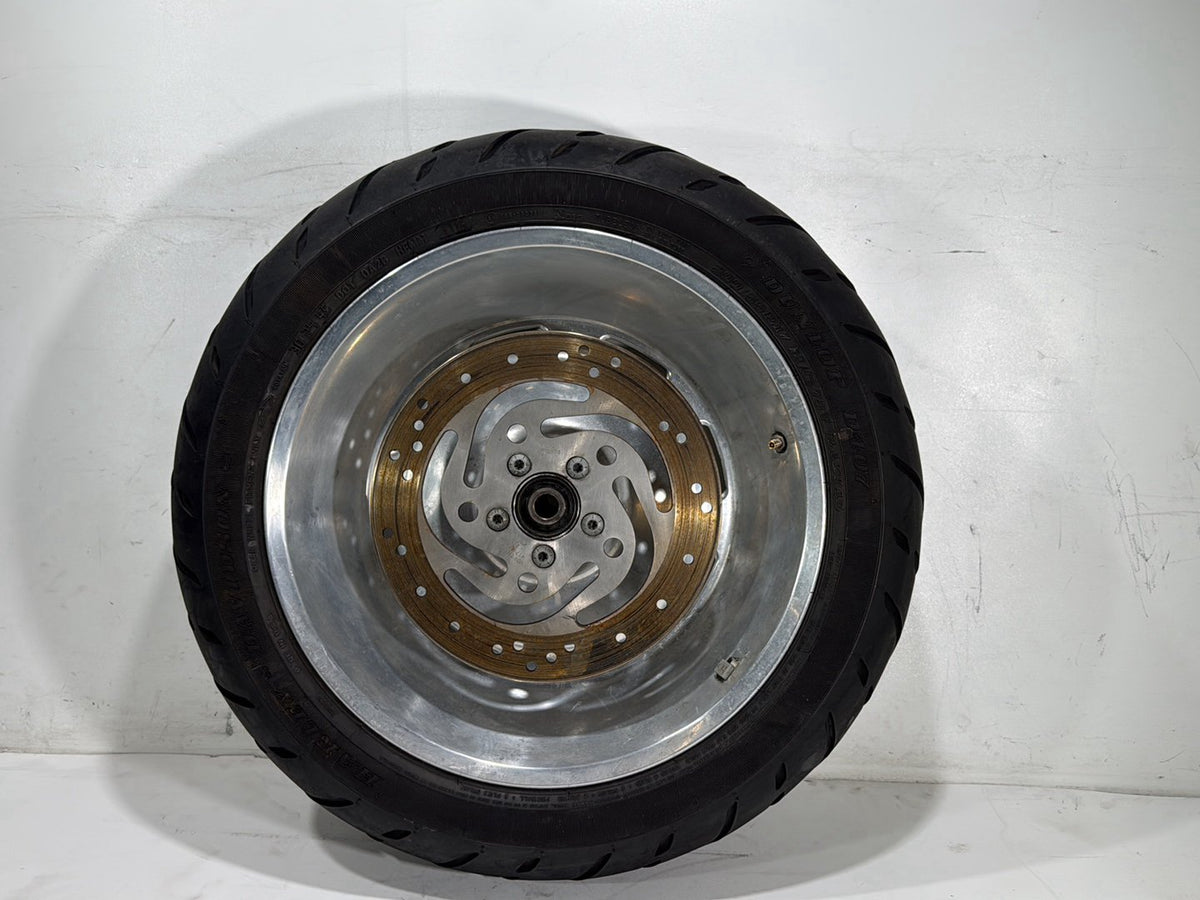 2007 Harley Softail Standard FXST OEM Rear Wheel Rim Tire 200/55R17 17"