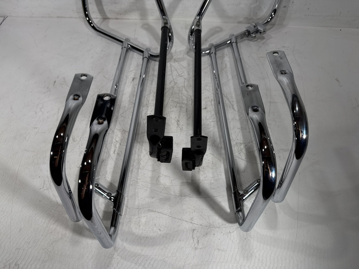 2007 Harley Electra Glide Touring CVO Rear Left Right Saddlebag Guard Rails Bar
