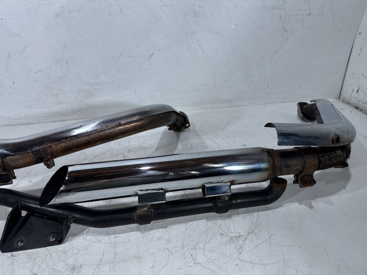 2002 Harley Heritage Softail Classic FLSTC Exhaust Header Pipes Muffler PYTHON