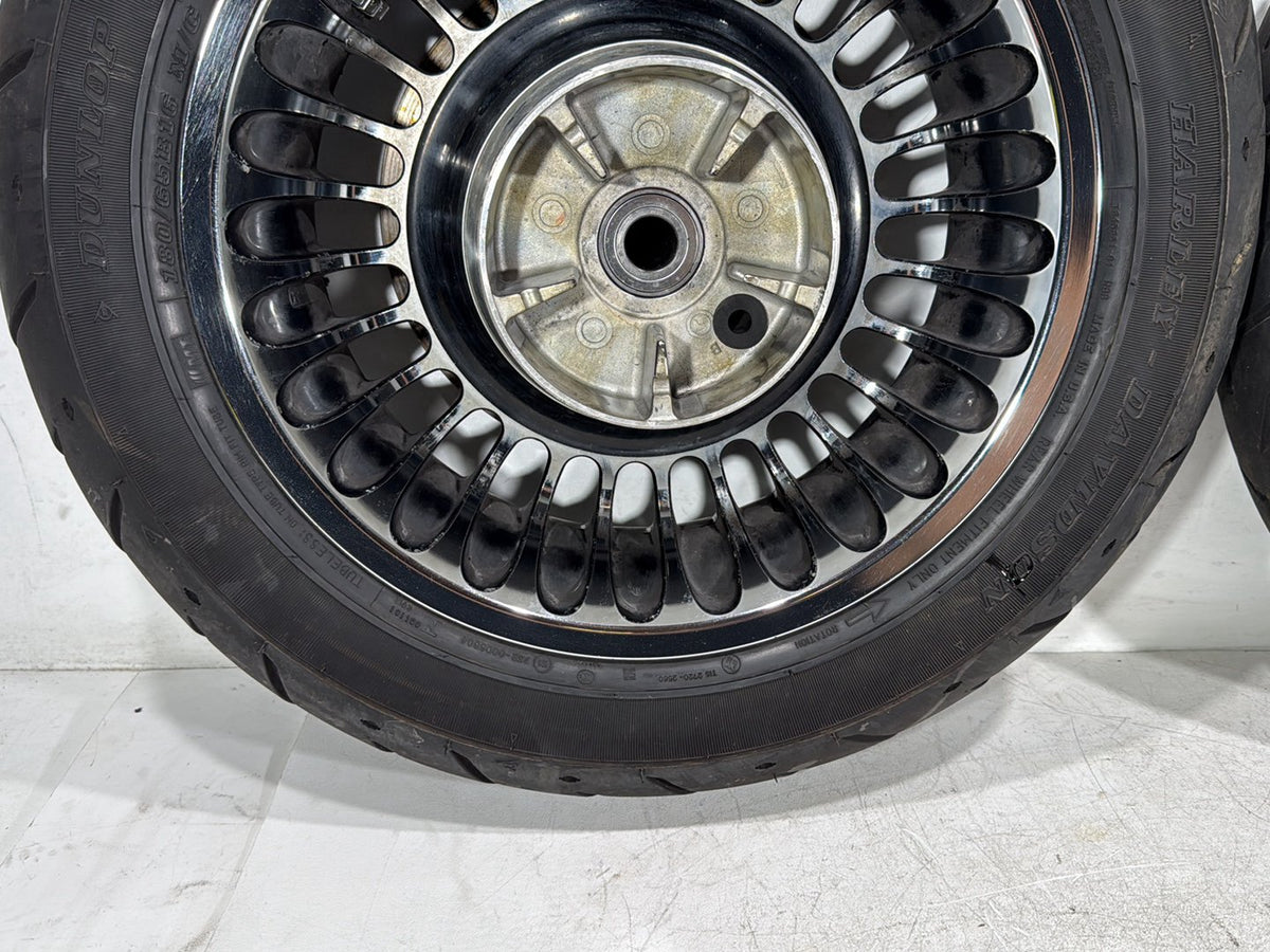 2010 Harley Electra Glide Touring Ultra OEM Front & Rear Wheel Rim Tire 16" 17"
