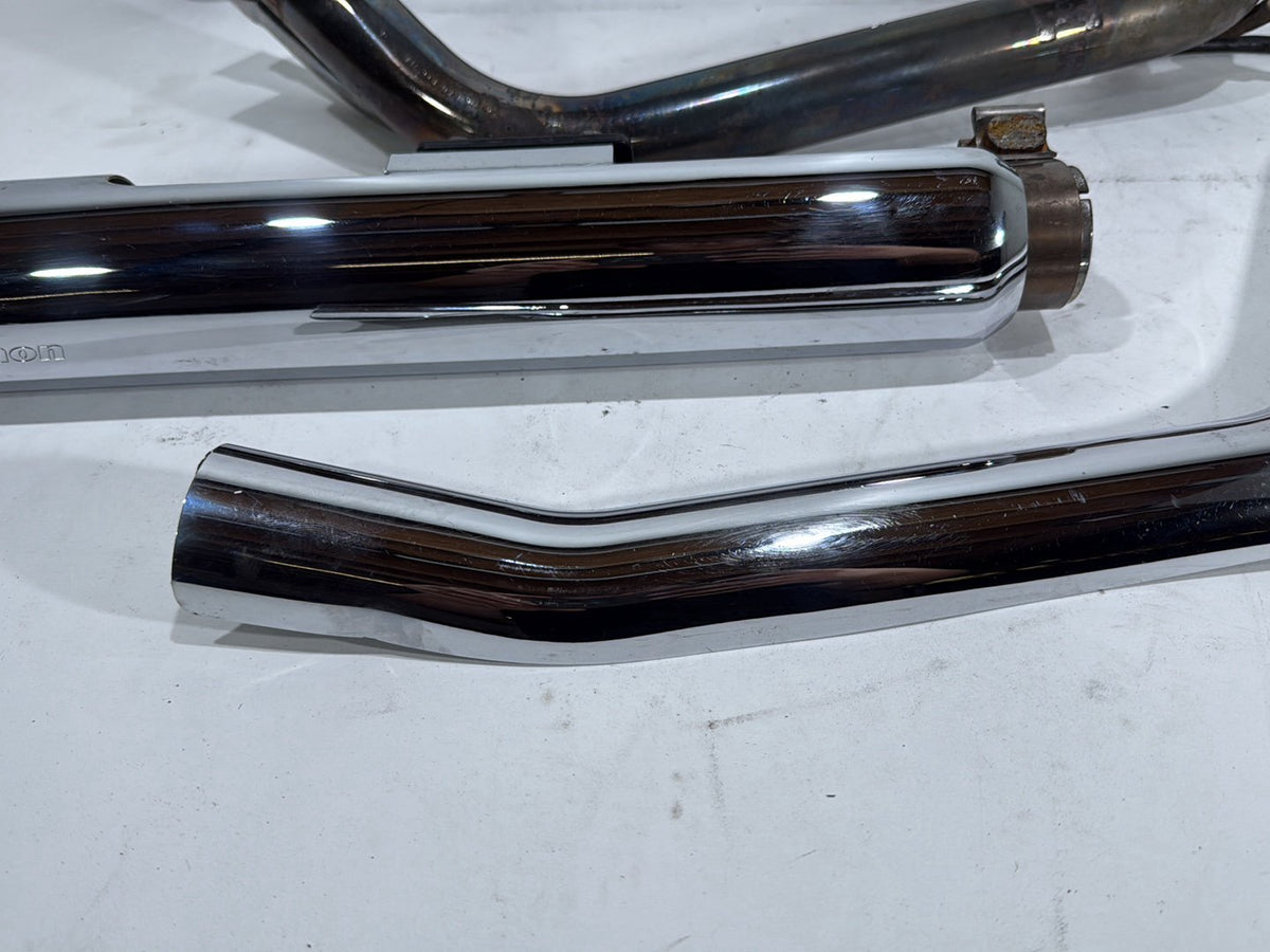 2007 Harley Softail Standard FXST OEM Exhaust Header Pipes Muffler