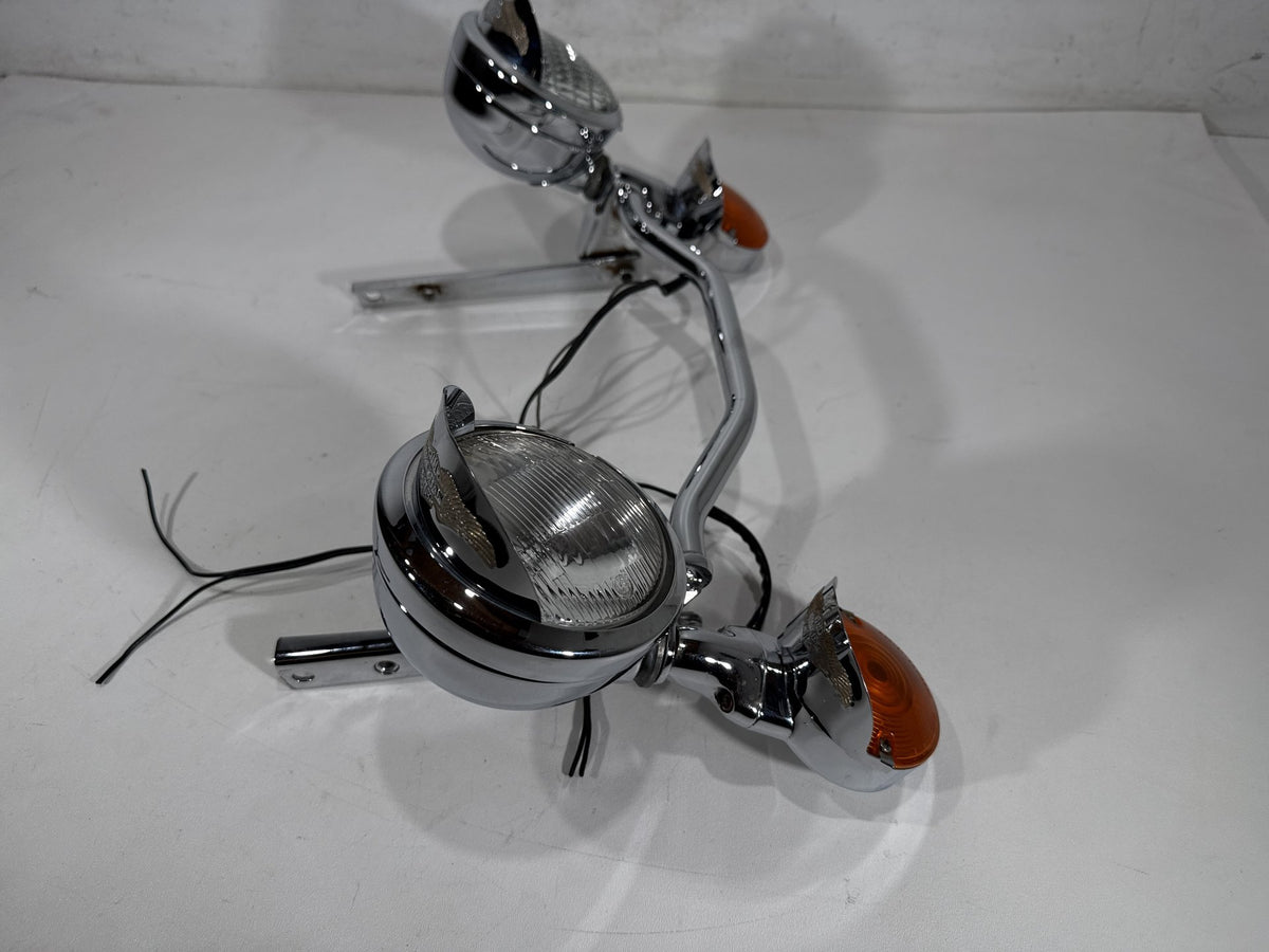 1995 Harley Heritage Softail Classic Front Turn Signal Indicators Aux Light Bar