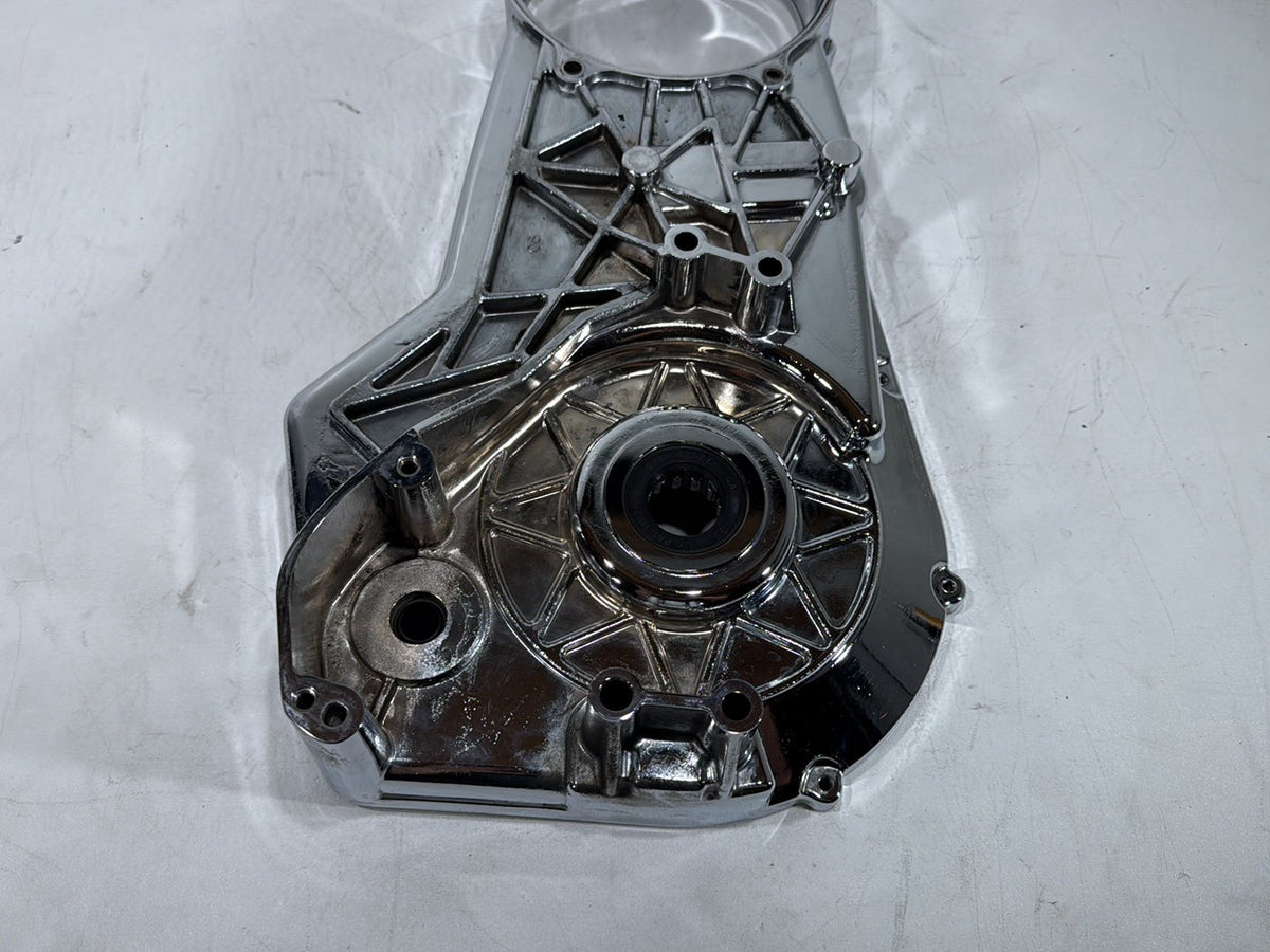 1998 Harley Softail Custom FXSTC OEM Inner Primary Clutch Cover CHROME Peeling