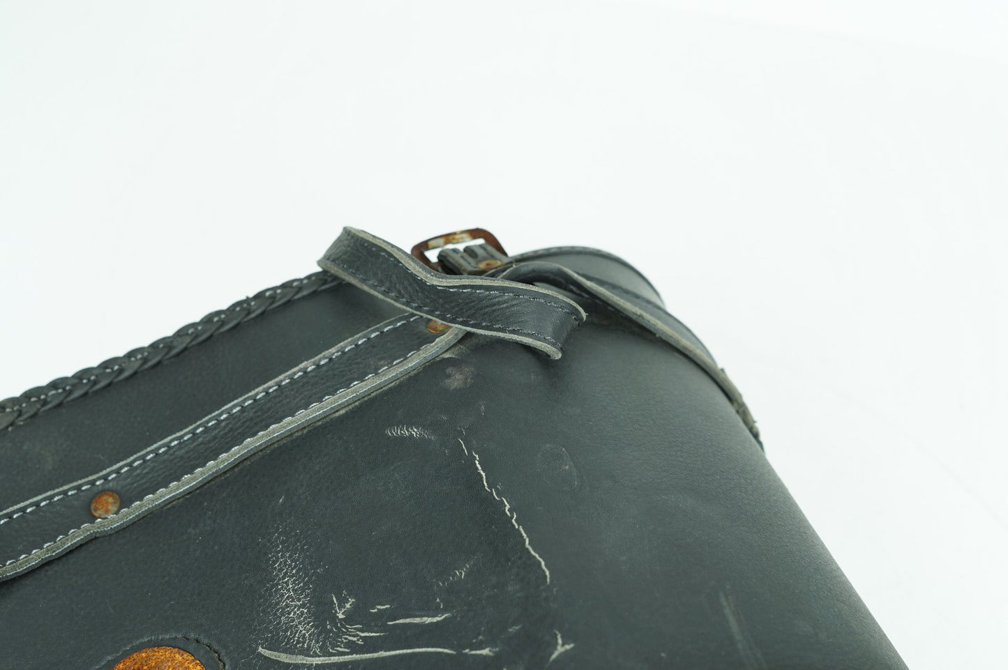 2013 - 2022 Harley-Davidson Sportster Custom Front Onboard Tool Bag Leather Storage Custom