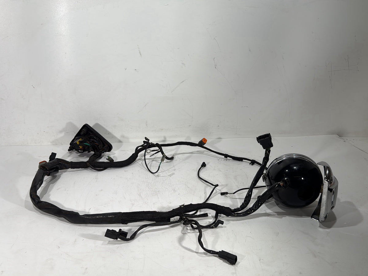01 Harley Sportster 883 XLH883 OEM Headlight Headlamp Halogen w/ Main Wire CARB