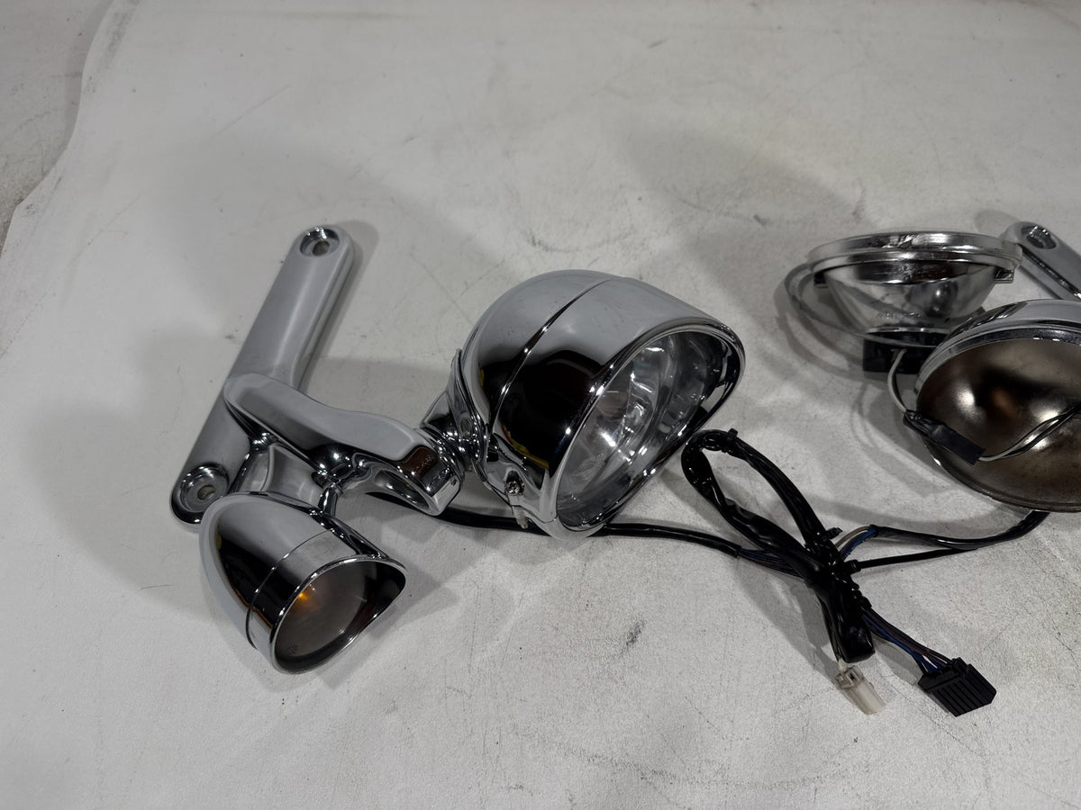 04 Harley Electra Glide CVO Screamin OEM Front Left Right Turn Signal Indicators