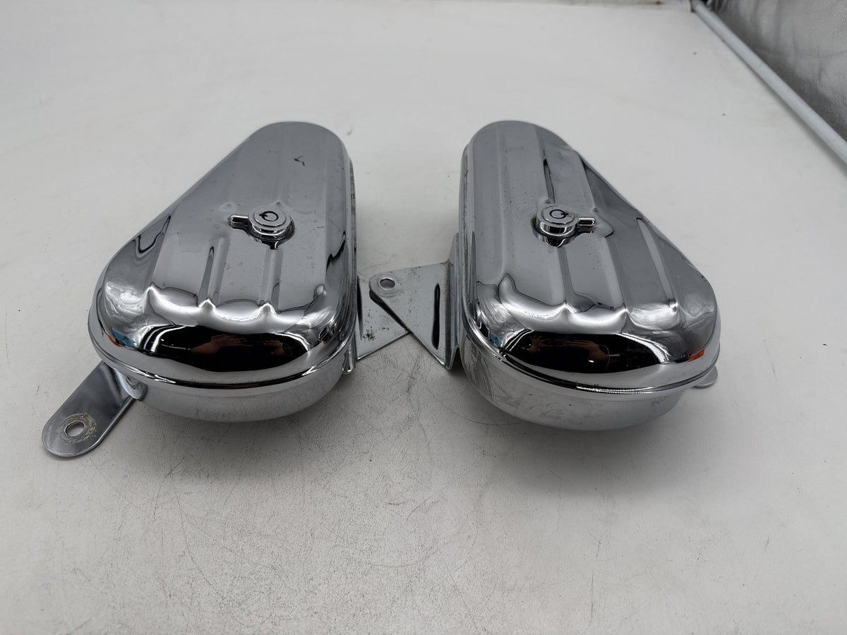 2008 Harley Softail Kidney Left Right Storage Media Compartment Glove Box NO Key