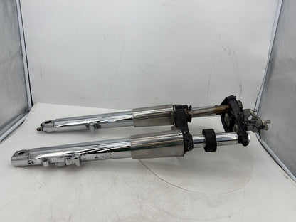 2008 Harley Touring FLHTCU Electra Glide Ultra OEM Front Triple Tree Set & LH RH Fork Legs Sliders