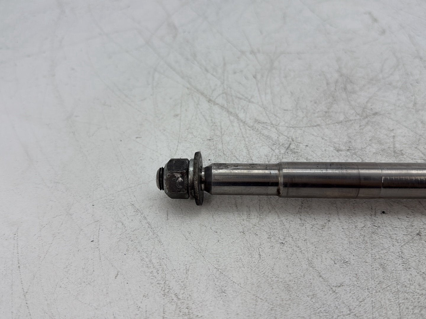 2000 Harley Dyna FXDWG Wide Glide OEM Front Wheel Axle Bolt Shaft