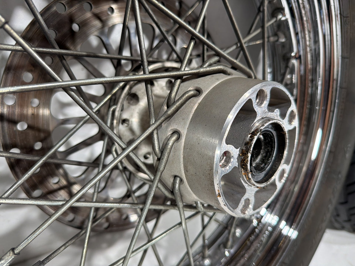 97 Harley Heritage Softail Classic Front Rear Wheel Rim Tire Spoked MT90B16 16"