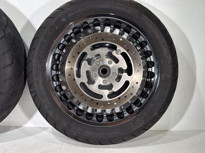 2007 - 2016 Harley-Davidson Touring Electra Glide Ultra Front & Rear Wheel Rim Tire 42196-10 , 42195-10