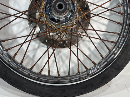 2005 Harley Dyna FXDWG Wide Glide OEM Front Wheel Rim Tire Spoked