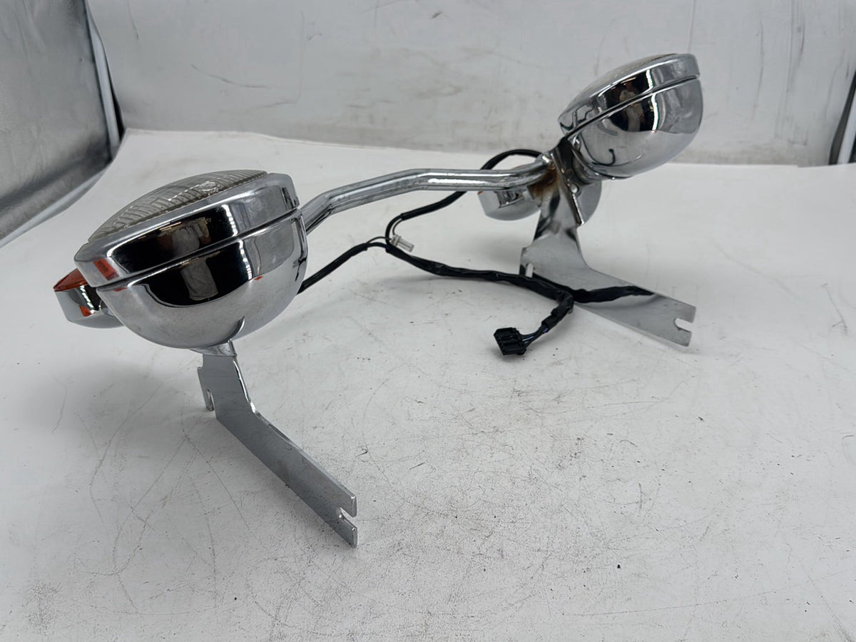 1997 Harley Road King FLHPI OEM Front Turn Signal Indicators Light Bar