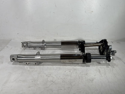 2005 Harley Electra Glide Touring Ultra FLHTCUI OEM Front Triple Tree Set & LH RH Fork Legs Sliders