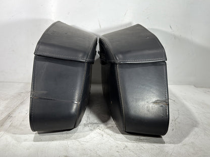 2006 Harley Road King Touring FLHRCI Classic OEM Rear Left Right Saddlebags Luggage Leather