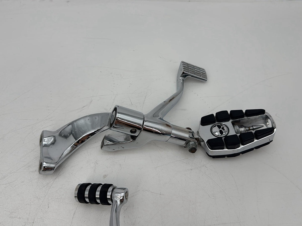 09 Harley Sportster 1200 Low Left Right Foot Brake Control Pegs Kuryakyn Zombie