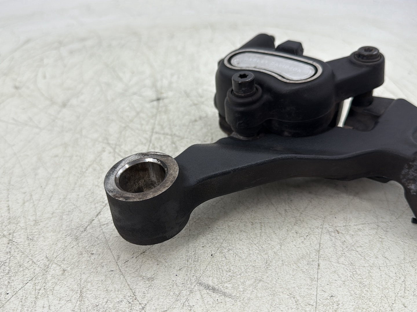 2012 Harley Dyna Super Glide Custom FXDCI OEM Rear Back Brake Caliper w/ Bracket