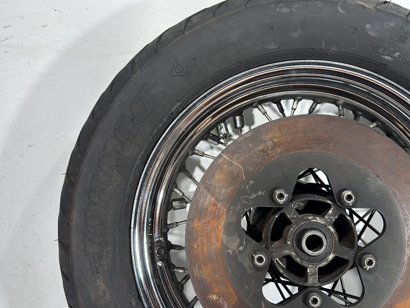 1998 Harley Road King Touring FLHRCI Classic OEM Rear Wheel Rim Tire Spoked