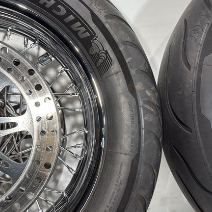 2007 - 2012 Harley-Davidson Touring Street Glide Front Rear Wheel Rim Tire Spoked 41052-08 ,  43085-97