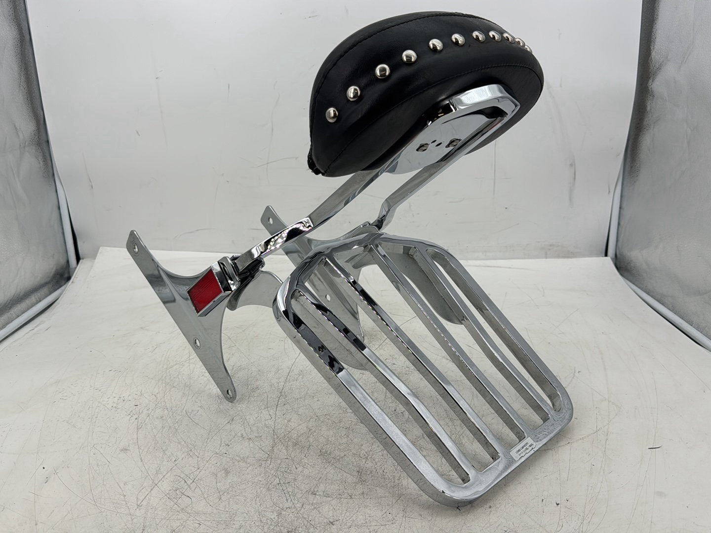 2007 Harley Softail Heritage Classic FLSTC OEM Rear Sissy Bar w/ Backrest Cushion Pad