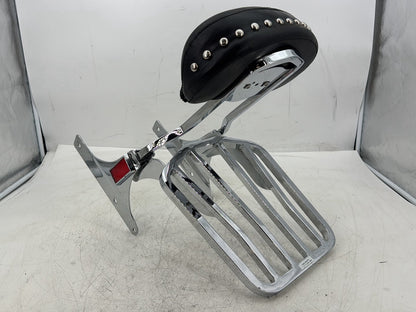 2007 Harley Softail Heritage Classic FLSTC OEM Rear Sissy Bar w/ Backrest Cushion Pad