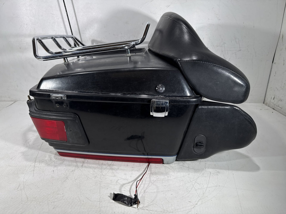 2012 Harley Electra Glide Touring Ultra OEM Pass Backrest Tour Pak Luggage NOKey