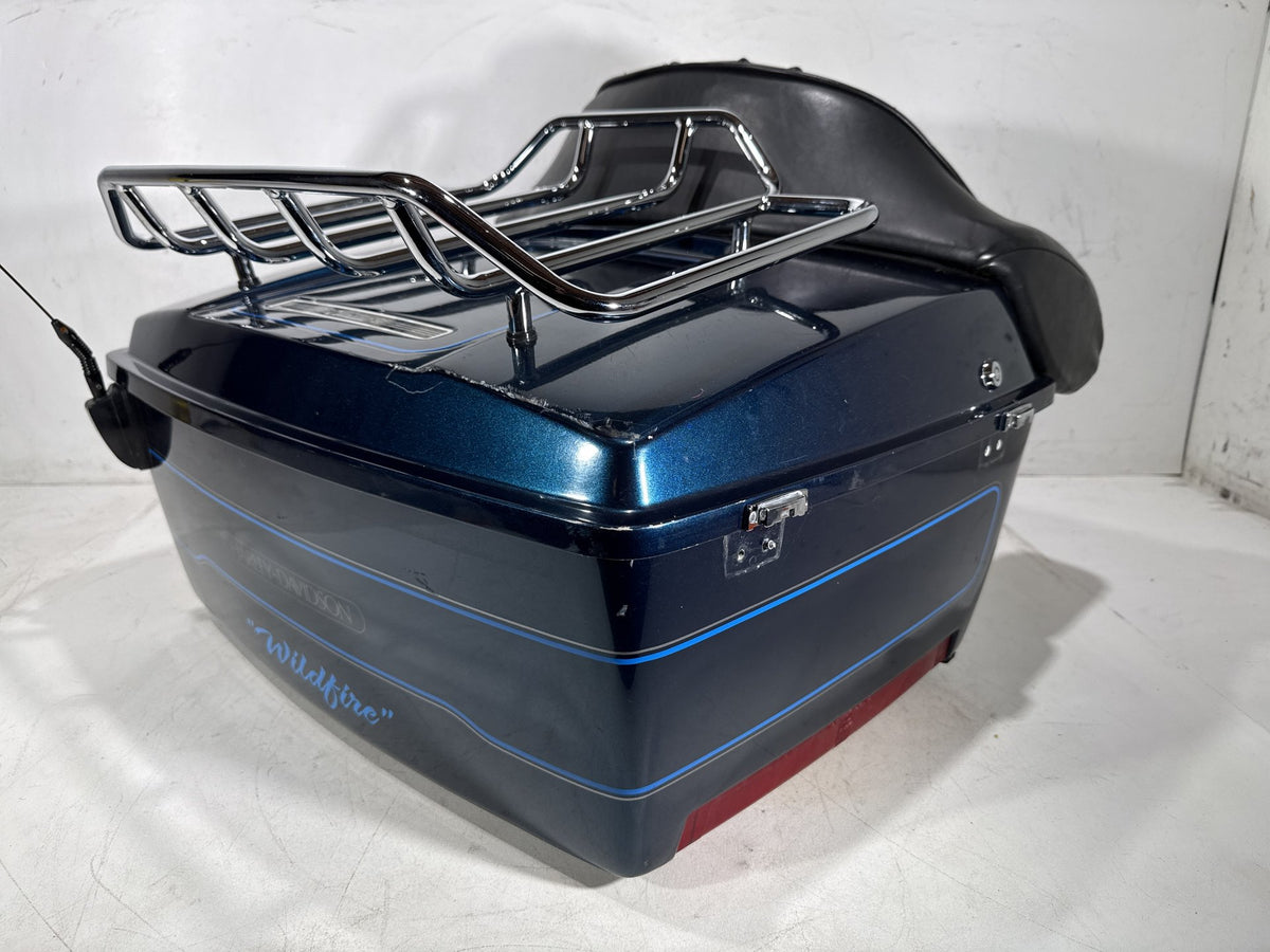 02 Harley Electra Glide Touring Classic OEM Pass Backrest Tour Pak Luggage NOKey