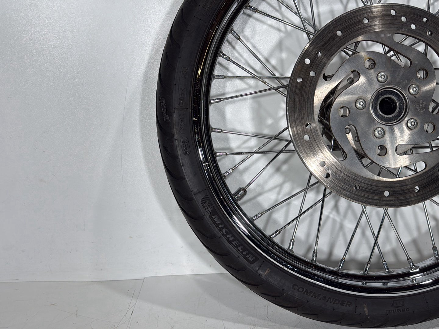 09 Harley Sportster XL1200 1200 Low OEM Front Wheel Rim Tire Spoked MH90-21 21"