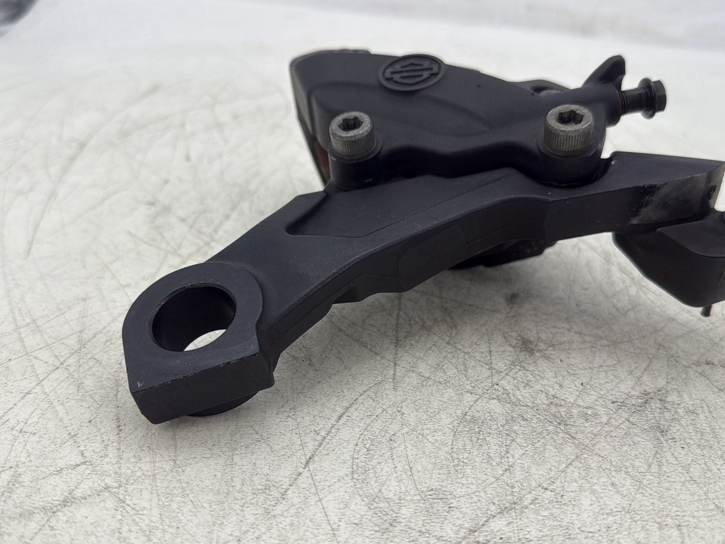 2016 Harley Road King Touring FLHR OEM Rear Back Brake Caliper w/ Bracket