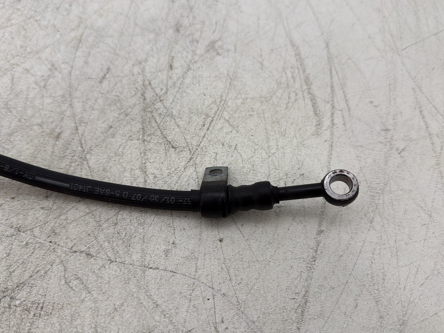 2007 Harley Dyna Street Bob FXDBI OEM Rear Brake Hose Line Pipe