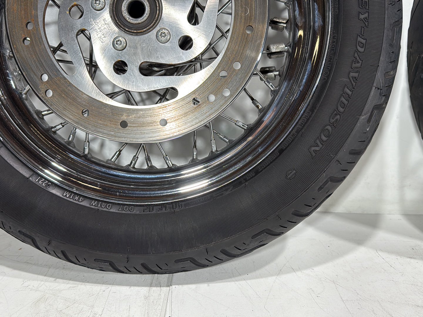 2005 Harley Heritage Softail Front Rear Wheel Rim Tire 130/90B16 150/80B16 16"