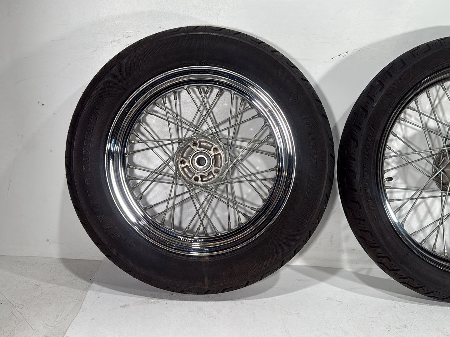 2001 Harley Sportster 883 Hugger XLH883 OEM Front Rear Wheel Rim Tire Spoked