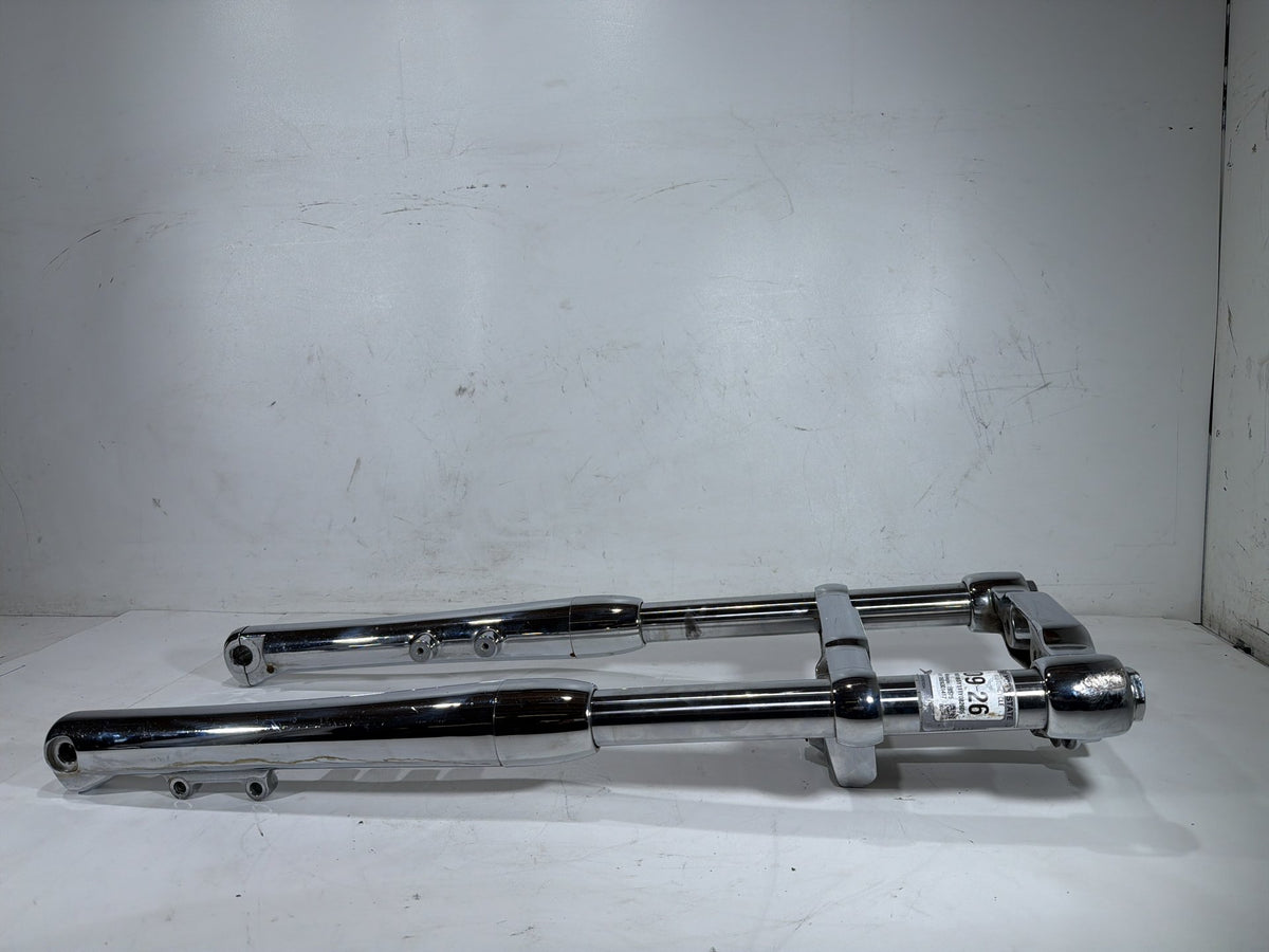 2001 Harley Softail Deuce FXSTD Front Triple Tree Set & LH RH Fork Legs Sliders