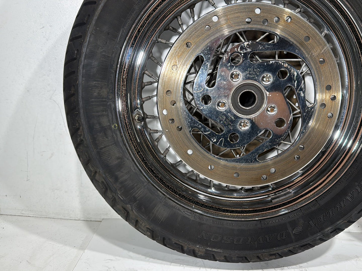 2004 Harley Road King Touring Classic OEM Front Rear Wheel Rim Tire Spoked 16"