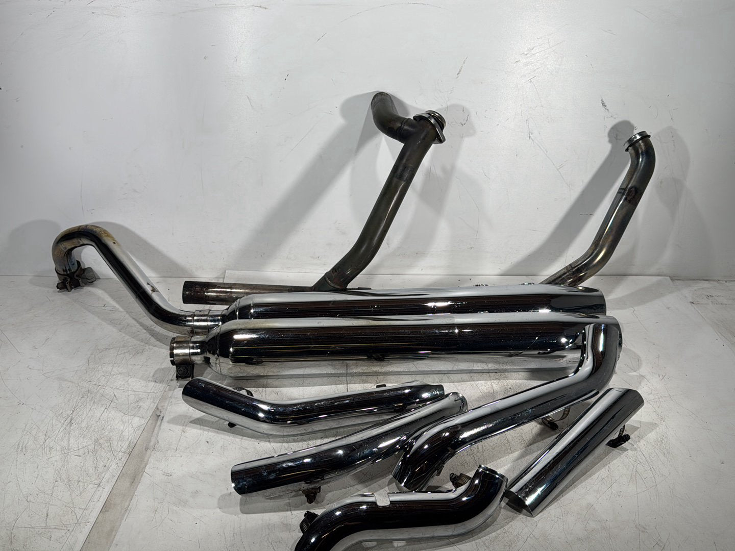 1998 Harley Touring FLHTCUI Electra Glide Ultra OEM Exhaust Header Pipes Muffler