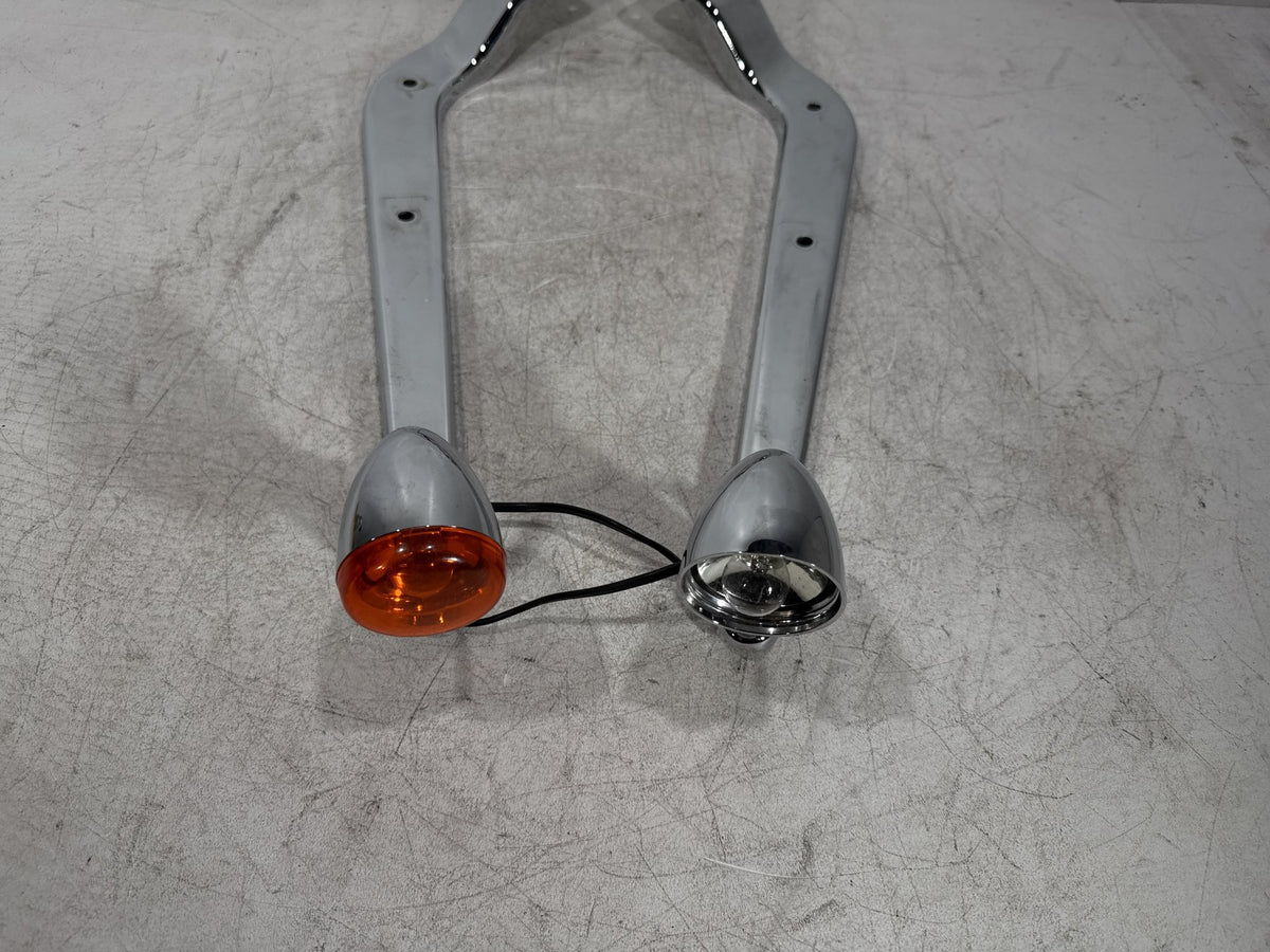 2005 Harley Softail FXST OEM Rear Left Right Fender Struts Bracket & Turn Signal