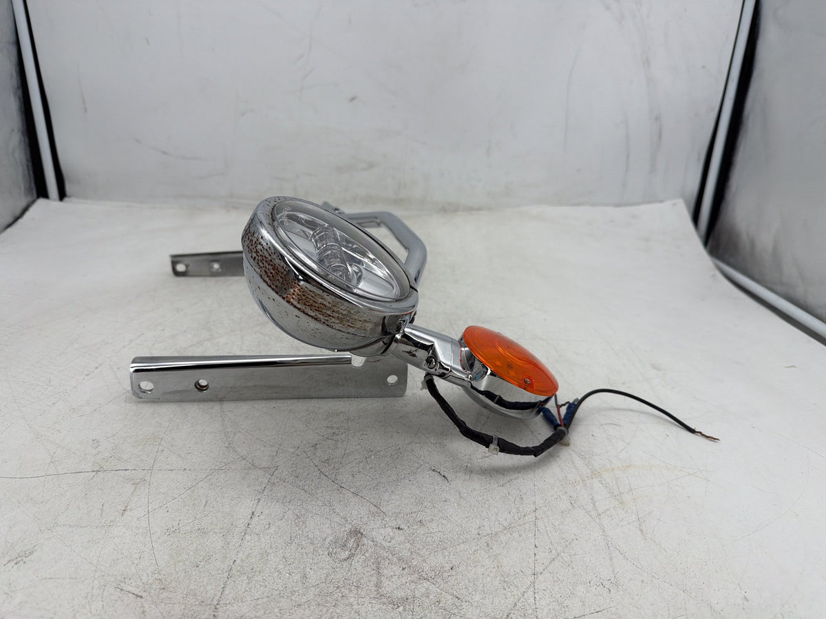 2001 Harley Fat Boy Softail FLSTF OEM Front Turn Signal Indicators Aux Light Bar