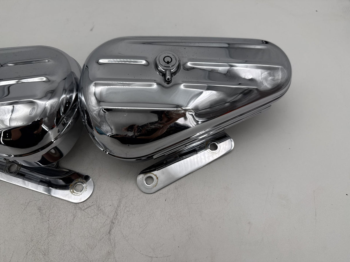 2008 Harley Softail Kidney Left Right Storage Media Compartment Glove Box NO Key