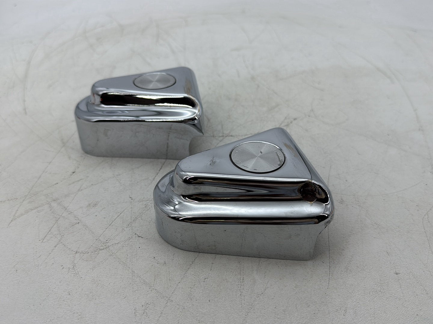 1997 Harley Softail FLSTC Heritage Classic Rear Wheel Axle Nut Covers Caps